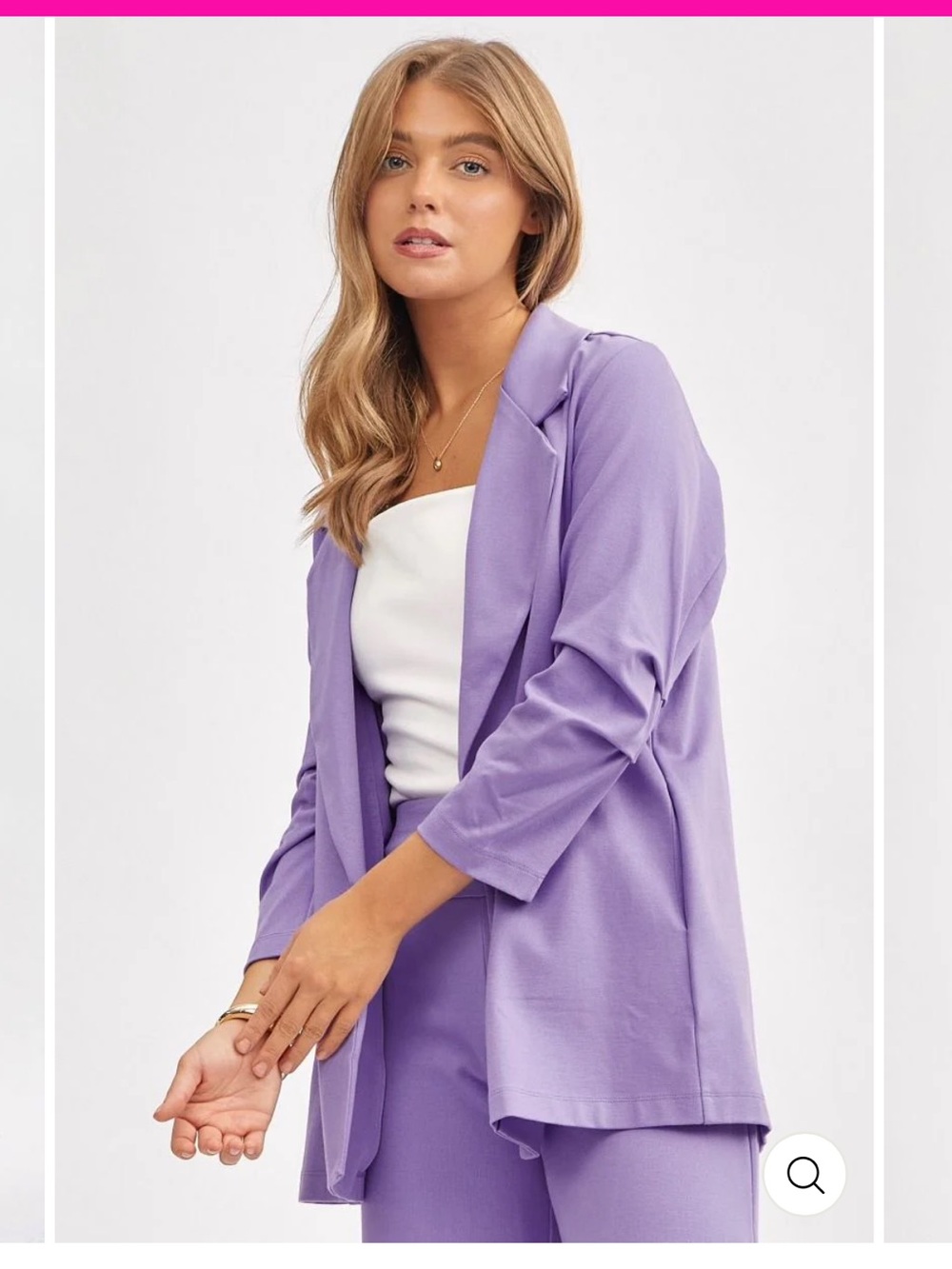 Dear Scarlett Magic  3/4 Sleeve Blazer